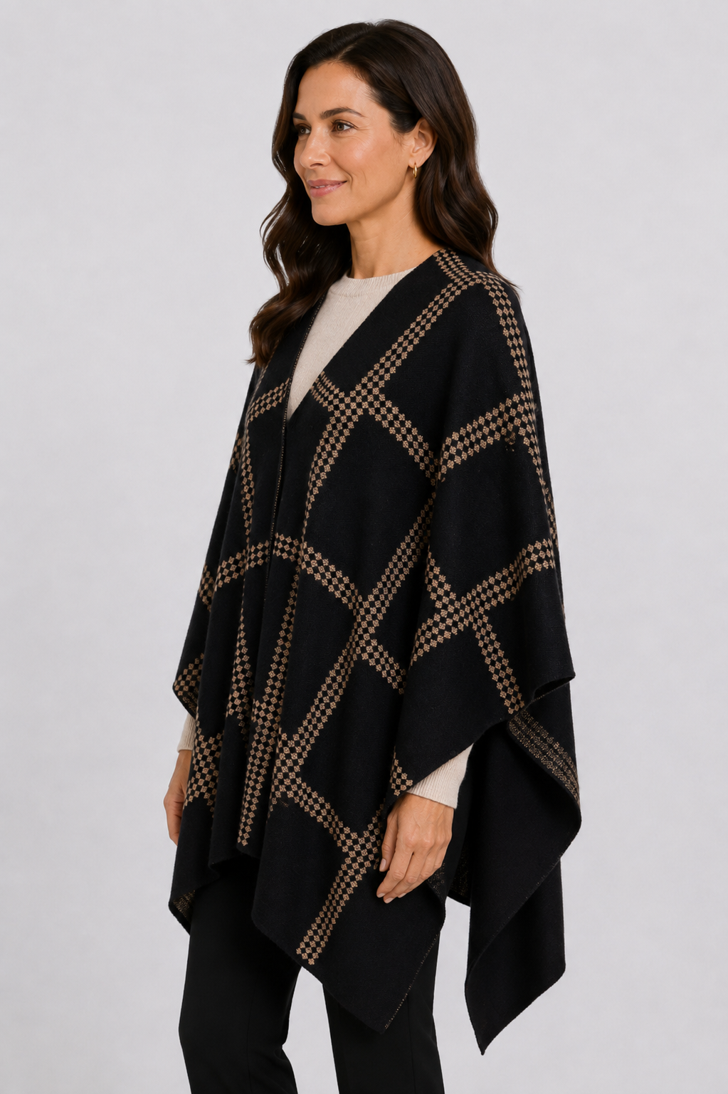 knitwear poncho