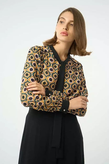 PRINTED CREPE CHIFFON SHIRT