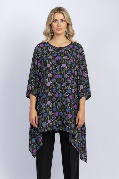 chiffon poncho