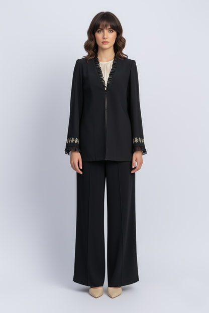 crepe jacket
