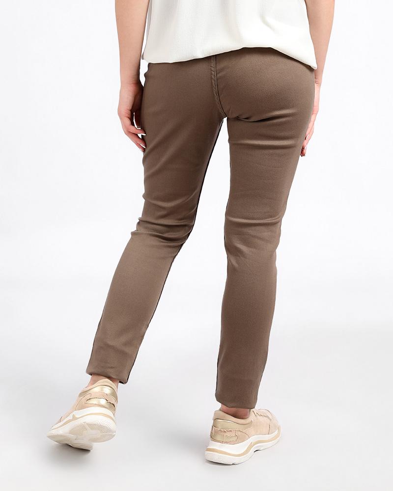 GABARDINE LEGGINGS MADE FROM FINE COTTON AND ELASTIN WITH AN ELASTIC WAIST FOR EXTRA COMFORT