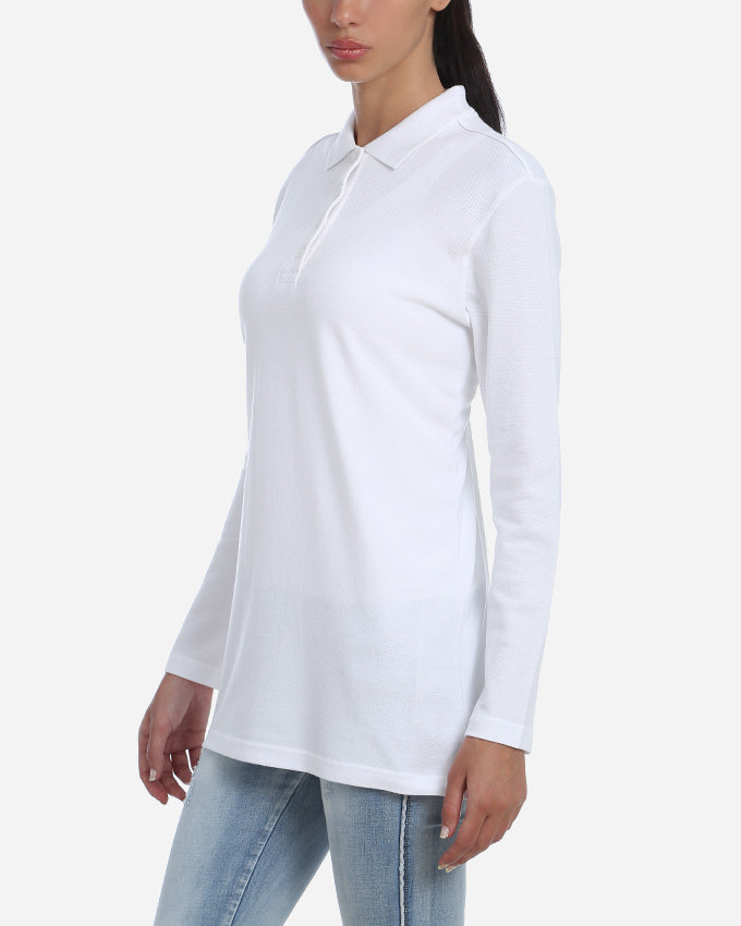 White Basic Polo Shirt